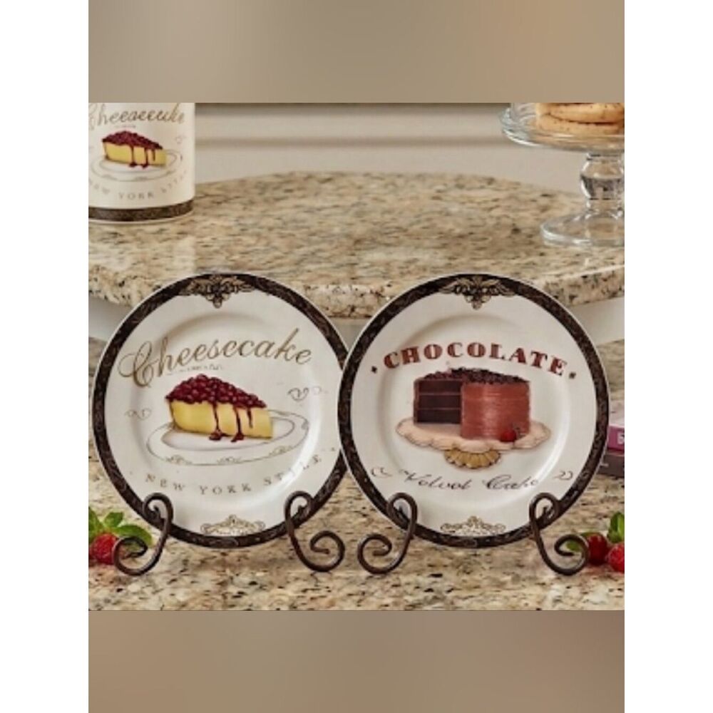 Sakura dessert/souvenir plates set of two